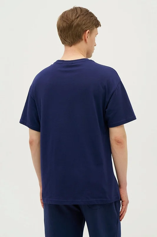 Футболка из хлопка с надписью - G081SZ0110BUSTER-R Футболка муж. (VR033, XL)