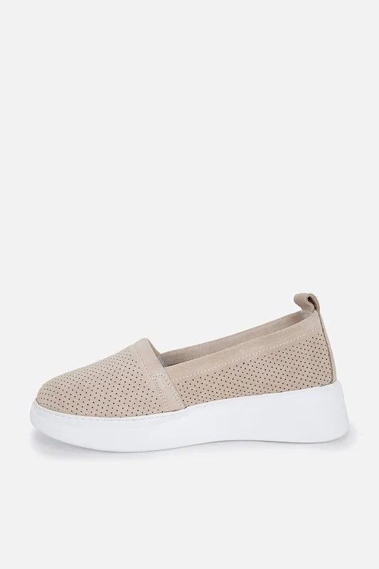 Слипоны кожаные с перфорацией - S082SZ0330Y21SHARON Обувь жен. (VR011, 39)