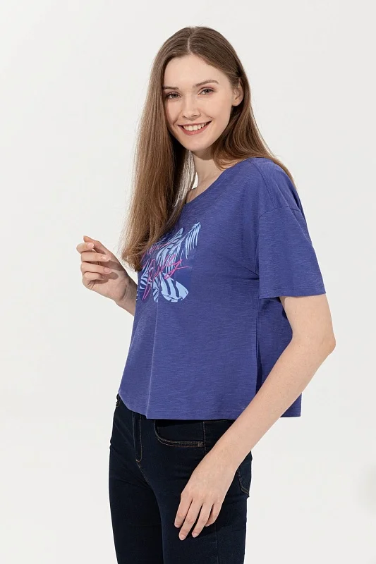 Футболка из хлопка принтом - G082SZ0110FIMIT Футболка жен. (VR212, S)