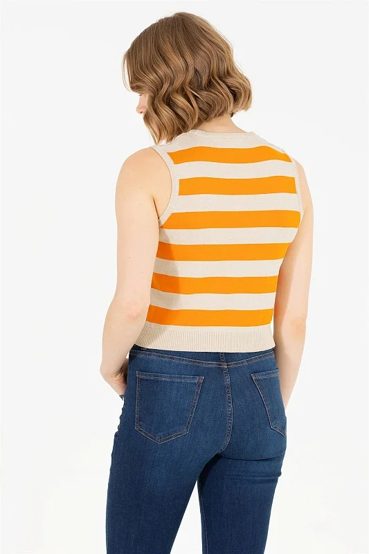 Топ трикотажный в полоску - G082SZ0TK0DORO Кофта жен. (VR051, XS)