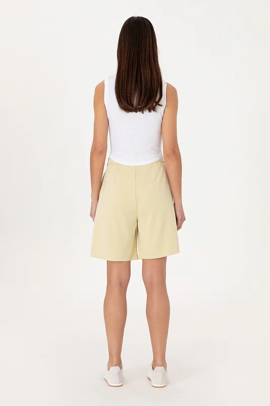 Бермуды с модалом и защипами - G082SZ0OS0SENTINA Брюки спорт. жен. (VR183, 2XS)