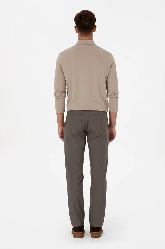Брюки текстурированные прямые - G081SZ0780MICALEX25K_REG Брюки муж. (VR052, 38, 33)