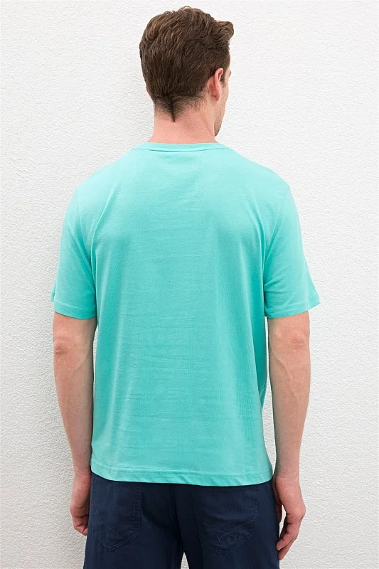 Футболка из хлопка с надписью - G081SZ0110GEARTIY020 Футболка муж. (VR090, XS)