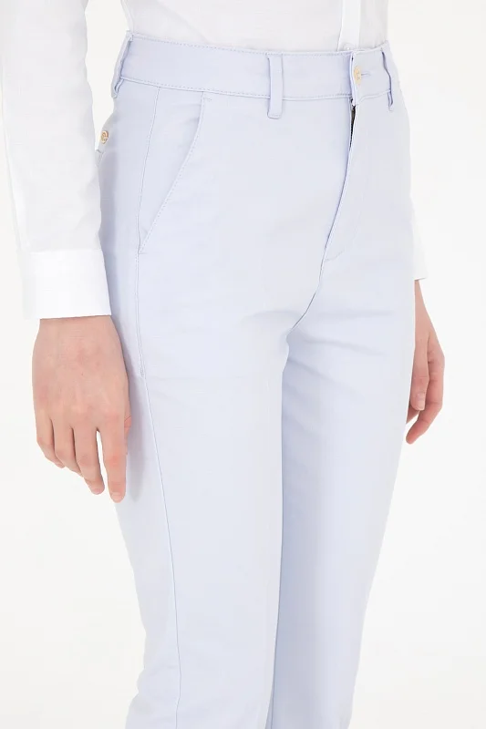 Брюки на высокой посадкой зауженные - G082SZ0780JETT Брюки жен. (VR003, 38)