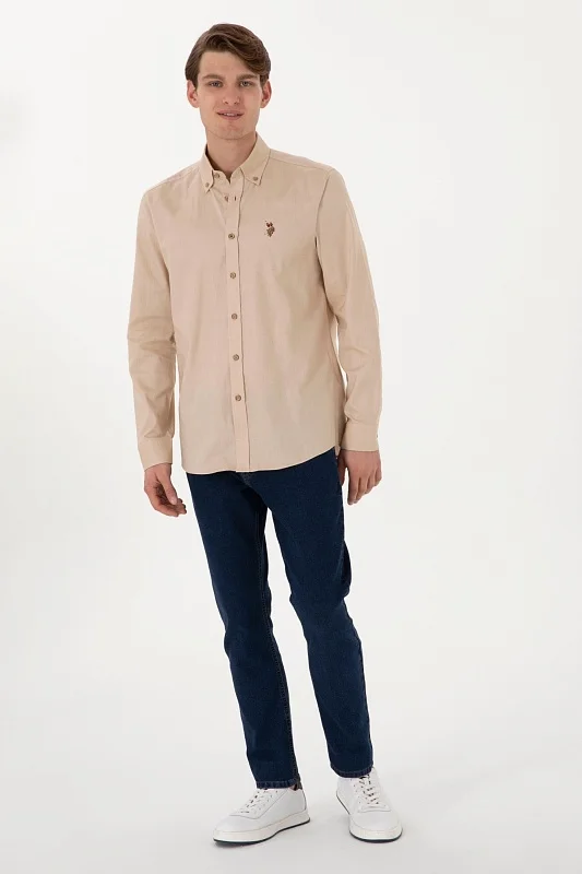 Рубашка из хлопка прямая - G081SZ0040CEDCOLORREG025Y Сорочка муж. (VR015, M)