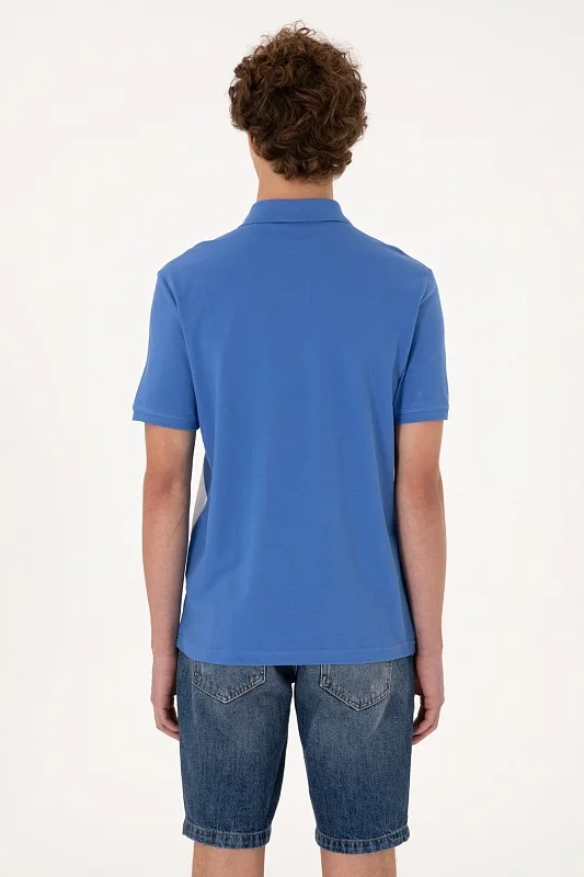 Футболка-поло из хлопка с принтом - G081SZ0110T_SELKA Футболка муж. (VR028, XL)