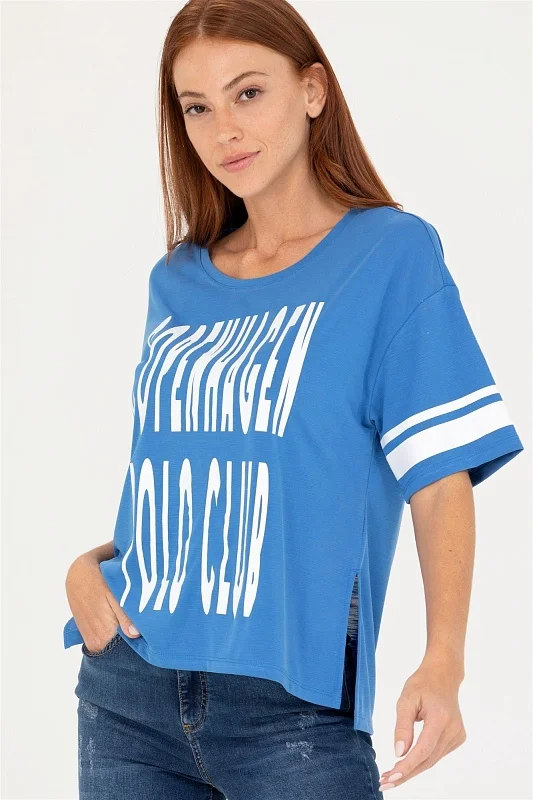 Футболка из модала с надписью - G082SZ0110MAK-S Футболка жен. (VR045, XL)