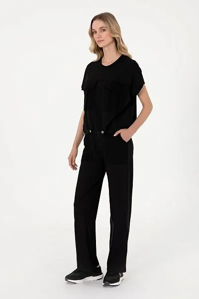 Футболка из смесового хлопка на кулиске - G082SZ0110SACHA Футболка жен. (VR046, L)