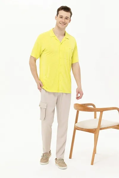Брюки с боковым карманом зауженные к низу - G081SZ0780GROVES Брюки муж. (VR049, 40)