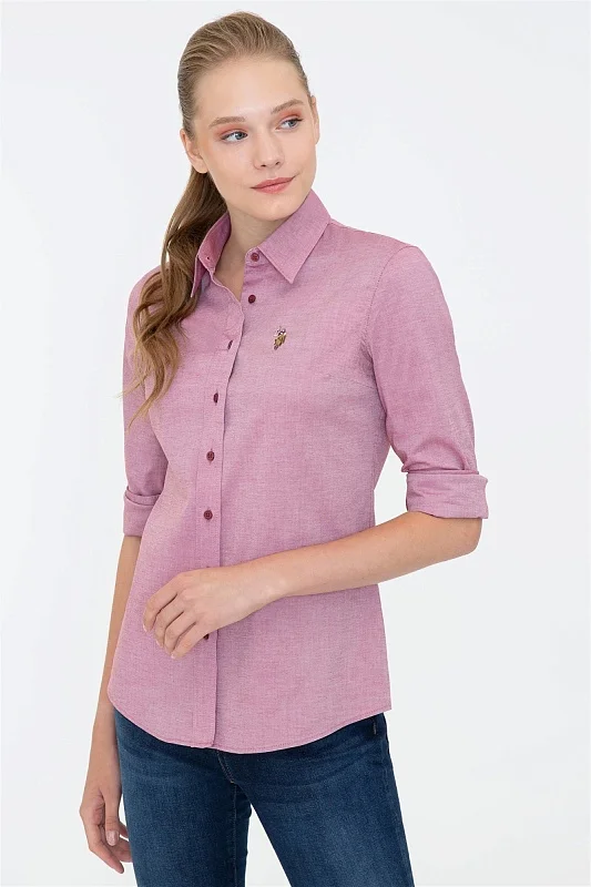 Рубашка из хлопка приталенная - G082SZ0040CRISCOLOR021K Сорочка жен. (VR014, 34)