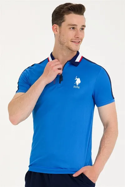 Футболка-поло с воротником на молнии - G081SZ0110T-TAMANAR Футболка муж. (VR045, XL)