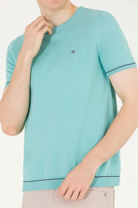 Футболка из смесового хлопка в полоску - G081SZ0TK0FORLA Кофта муж. (VR090, XS)