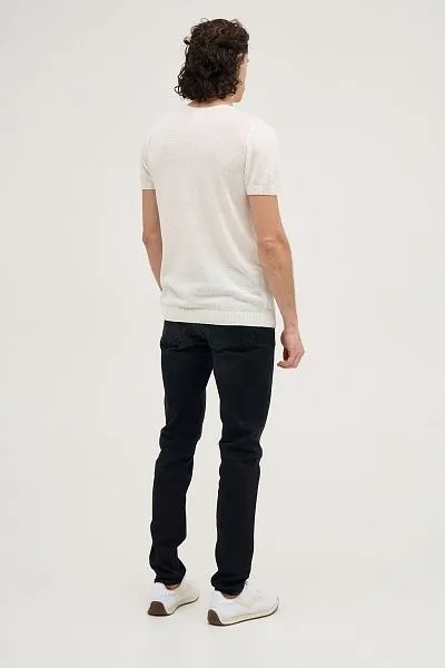 Футболка из хлопка с добавлением льна - G081SZ0TK0KERLA-R Кофта муж. (VR019, XS)
