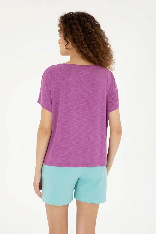 Футболка из модала с надписью - G082SZ0110PEXI_S Футболка жен. (VR038, XS)