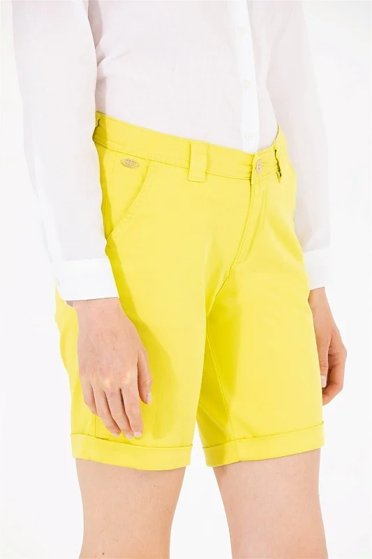 Шорты из хлопка с отворотами - G082SZ0310CLEA23Y Бермуды жен. (VR168, 32)