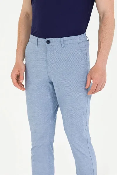 Брюки с поясом на резинке зауженные - G081SZ0780BONHAR_P Брюки муж. (VR032, 29)