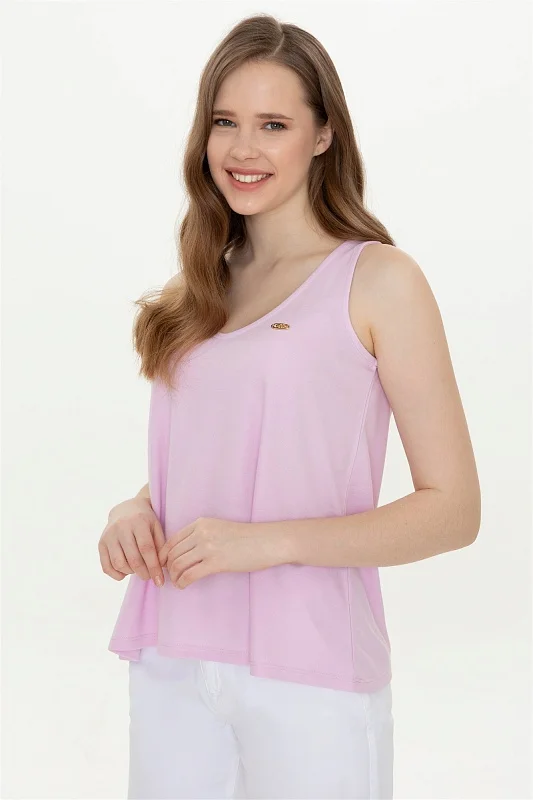 Топ трикотажный свободного кроя - G082SZ0110FATLE Футболка жен. (VR211, XS)