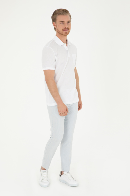Брюки в полоску зауженные - G081SZ0780PARUS Брюки муж. (VR036, 40, 34)