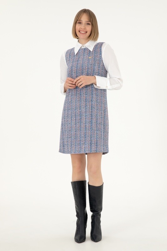 Твидовый сарафан мини - G082SZ0320NERON Платье жен. (VR036, 32)