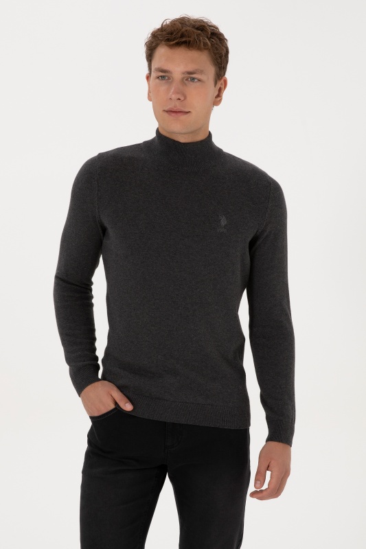 Водолазка с воротником-стойка из хлопка - G081SZ0TK0YBS_BSK25 Кофта муж. (VR081, XS)