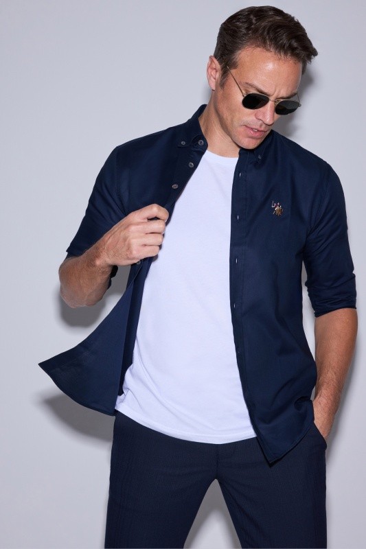 Рубашка из хлопка - G081SZ0040CEDCOLORREG026Y Сорочка муж. (VR033, M)