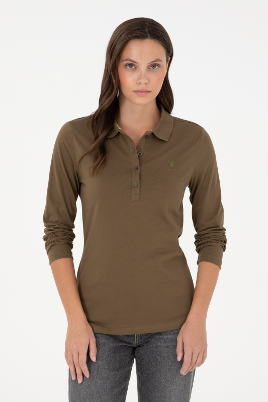 Поло с длинным рукавом из хлопка - G082SZ0820TPG_SK024 Толстовка жен. (VR027, M)