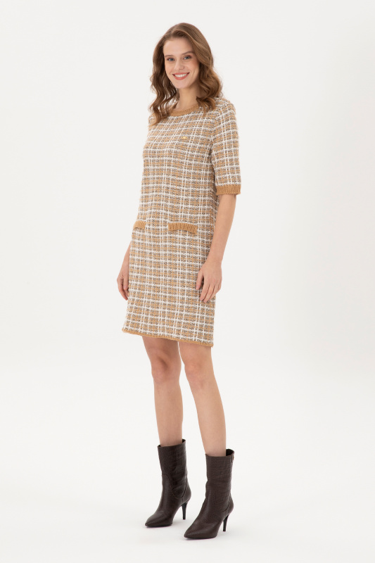 Платье мини твидовое - G082SZ0TE0HAZIL Платье жен. (VR015, XS)