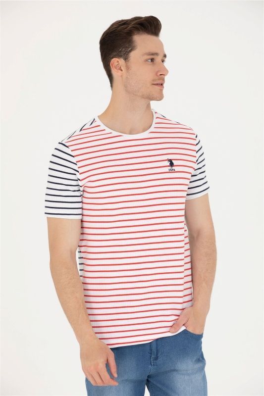 Футболка из хлопка в полоску - G081SZ0110GROS Футболка муж. (VR030, XS)
