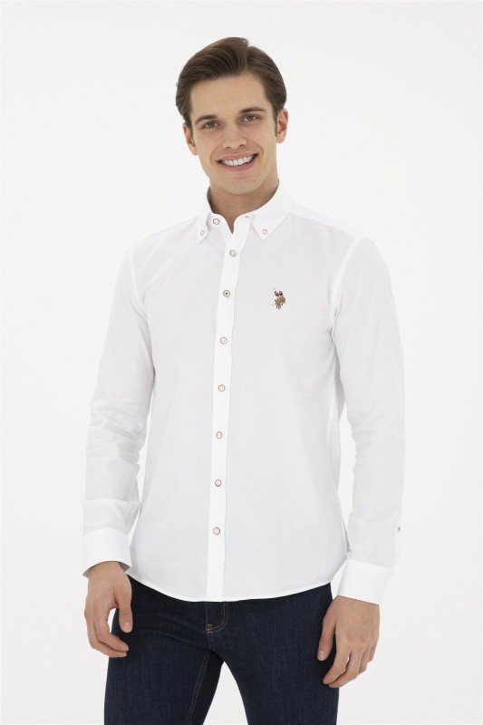 Рубашка из хлопка приталенная - G081SZ0040CEDCOLOR024Y Сорочка муж. (VR013, 3XL)