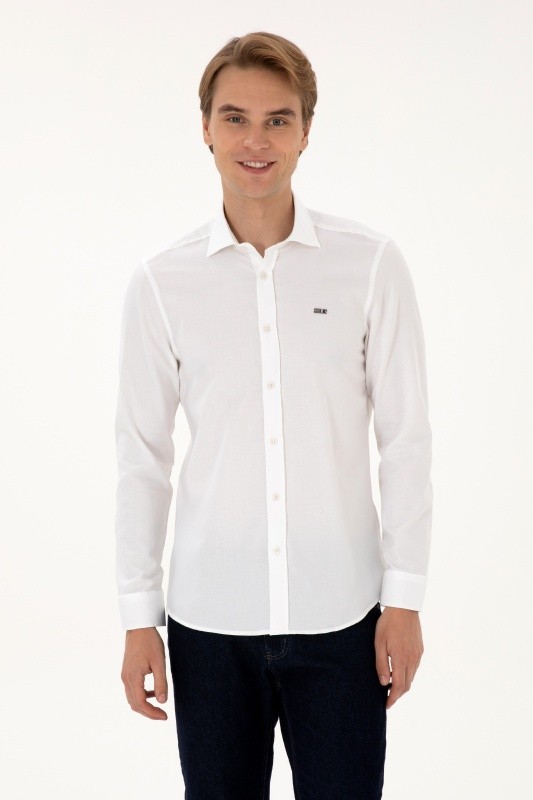 Рубашка из хлопка приталенная - G081SZ0040CEDROP025K Сорочка муж. (VR013, 3XL)