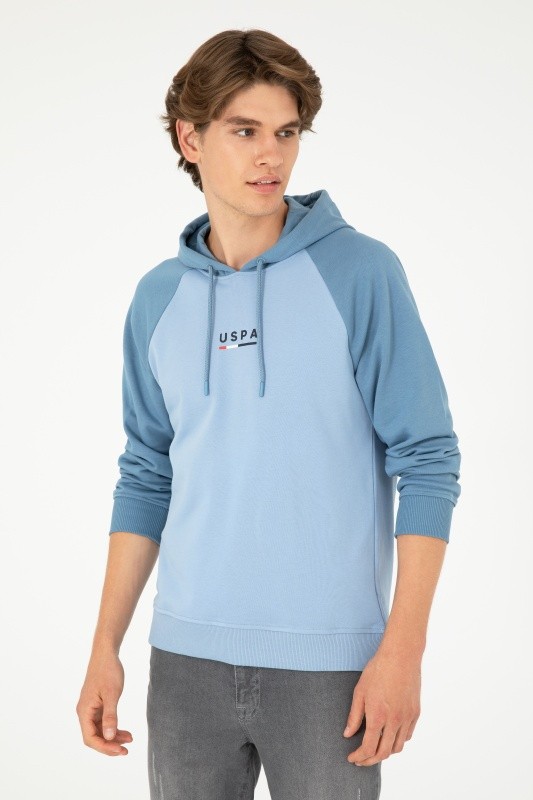 Худи из хлопка с контрастными рукавами - G081SZ0820CIREM_E Толстовка муж. (VR003, M)