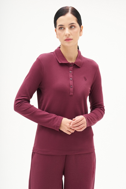 Поло с длинным рукавом из хлопка - G082SZ0820ART_TPG_SK025 Толстовка жен. (VR177, M)