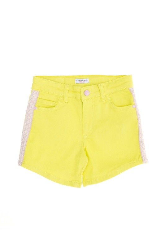 Шорты из хлопка с контрастной вышивкой для девочек - G084SZ0310PAYTON23Y Бермуды жен. детс. (VR168, 3_4)