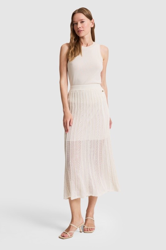 Юбка миди ажурной вязки с хлопком - G082SZ0TL0BULT_E Юбка жен. (VR256, S)