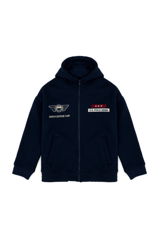 Толстовка на молнии с капюшоном для мальчиков - G083SZ0820GATNARKIDS Толстовка муж. детс. (VR033, 7_8)