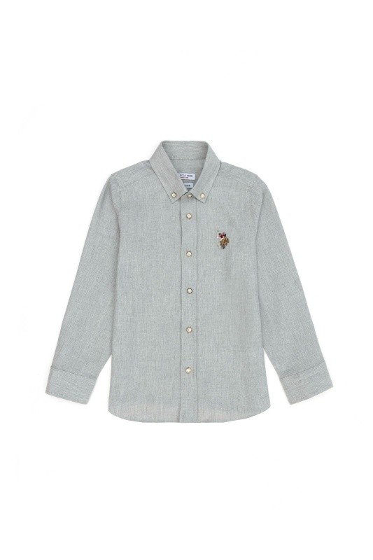 Рубашка из хлопка прямая для мальчиков - G083SZ0040AKISKIDS023K Сорочка муж. детс. (VR049, 5_6)