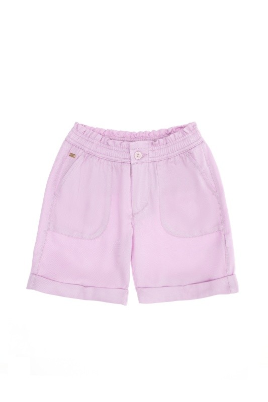 Шортыиз лиоцелла для девочек - G084SZ0310AVAKIDS Бермуды жен. детс. (VR211, 3_4)