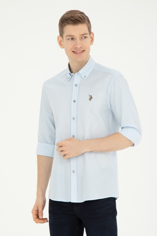 Рубашка из хлопка приталенная - G081SZ0040NOVAYA024Y Сорочка муж. (VR003, 5XL)