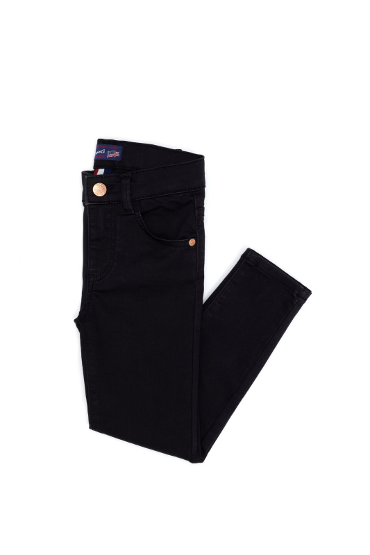 Джинсы зауженные для девочек - G084SZ0800RC-ISSYKIDS23Y-S Джинсы жен. детс. (DN0027, 3_4)