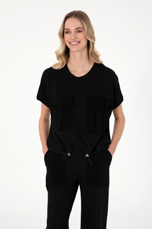 Футболка из смесового хлопка на кулиске - G082SZ0110SACHA Футболка жен. (VR046, S)
