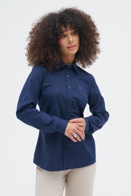 Рубашка из хлопка приталенная - G082SZ0040CRISTA024K Сорочка жен. (VR033, 38)
