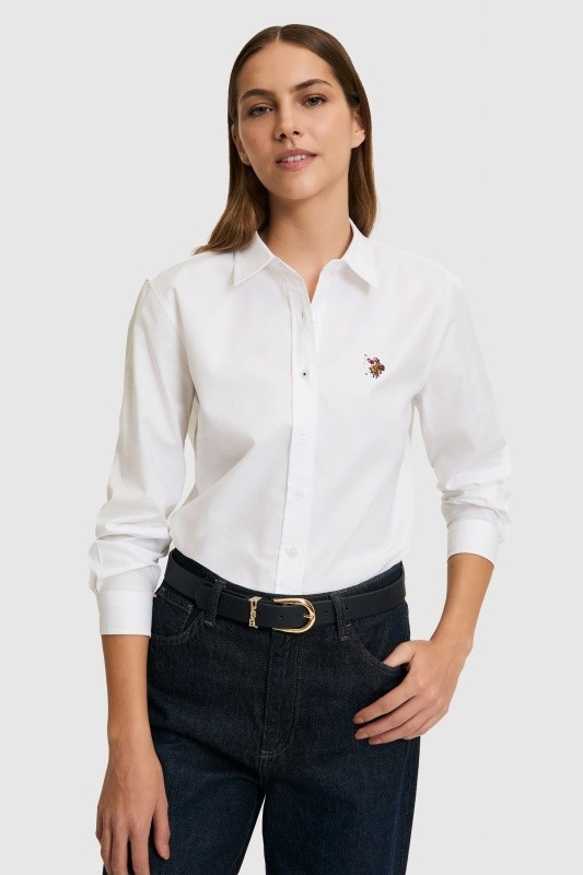 Рубашка из хлопка приталенная - G082SZ0040CRISCOLOR026Y Сорочка жен. (VR013, 40)