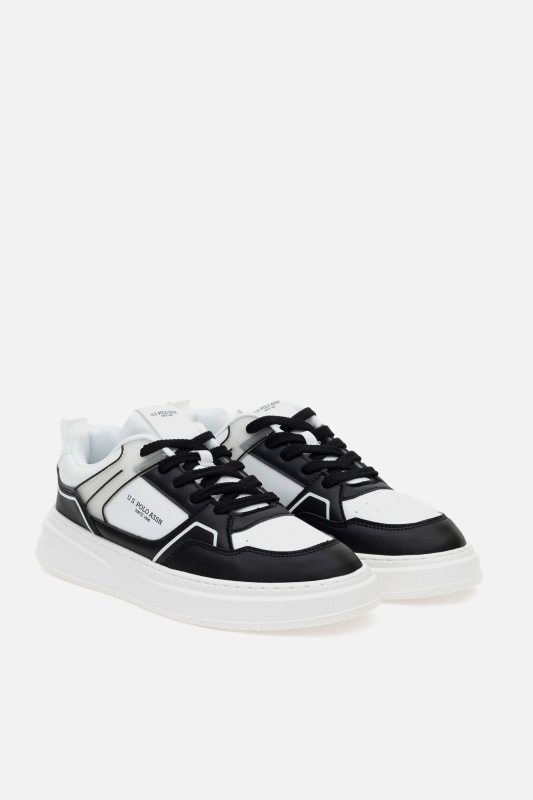 Кеды из экокожи комбинированные - S081SZ0330E_Y25LAGGEN_SNKR Обувь муж. (VR046, 43)