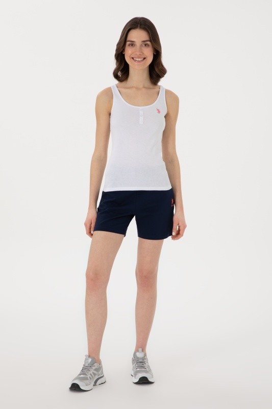 Шорты спортивные из хлопка с вышитым логотипом - G082SZ0OS0DOTIH25 Брюки спорт. жен. (VR033, XS)