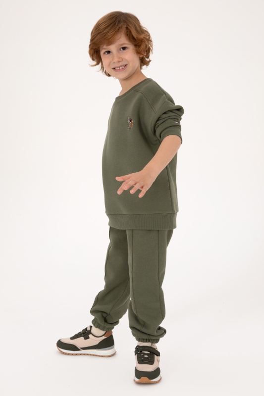 Свитшот и спортивные брюки хлопковые для мальчиков - G083SZ0HF0US2228 Костюм дом. муж. детс. (VR027, 7_8)