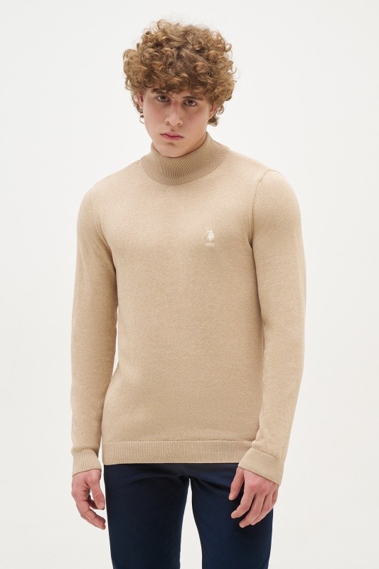 Водолазка из хлопка с воротником-стойка - G081SZ0TK0YBS_BSK24 Кофта муж. (VR123, 2XL)