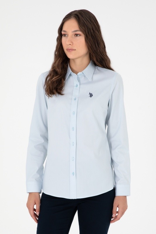 Рубашка из хлопка приталенная - G082SZ0040CRISTA024K Сорочка жен. (VR003, 38)