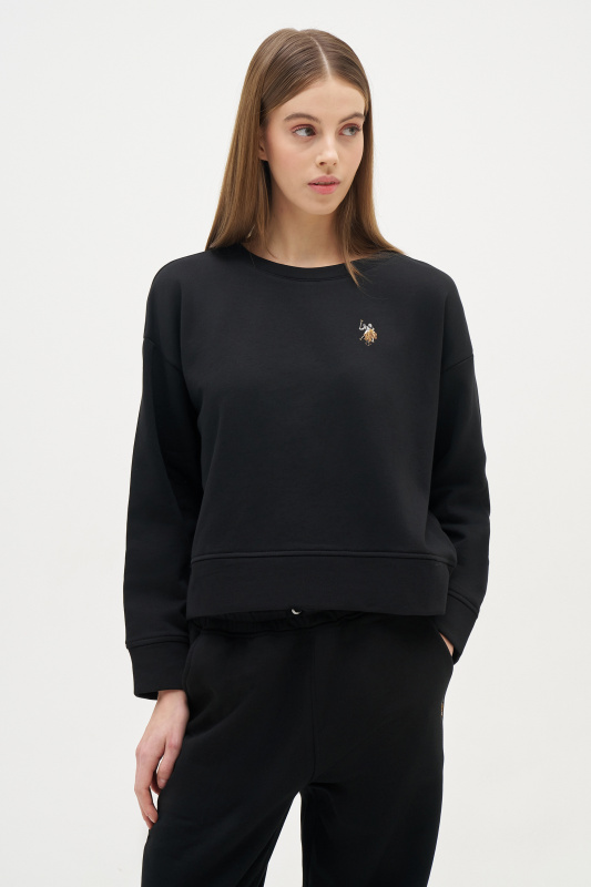 Свитшот с хлопком укороченный - G082SZ0820R_FELTA_SK024 Толстовка жен. (VR046, XL)