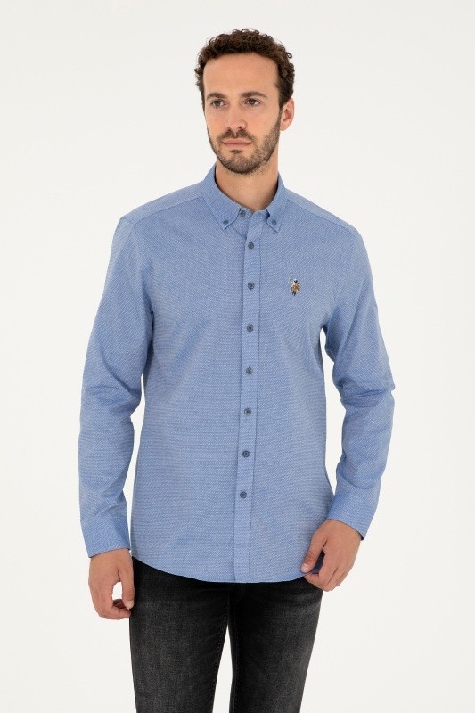 Рубашка из хлопка приталенная - G081SZ0040NOVAYA023K Сорочка муж. (VR045, 2XL)