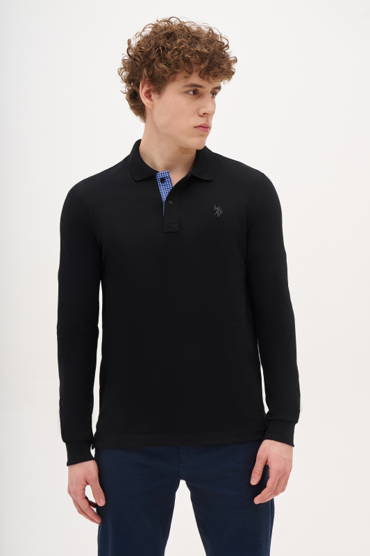 Поло с длинным рукавом из хлопка - G081SZ0820TP01SK024_R Толстовка муж. (VR046, XL)